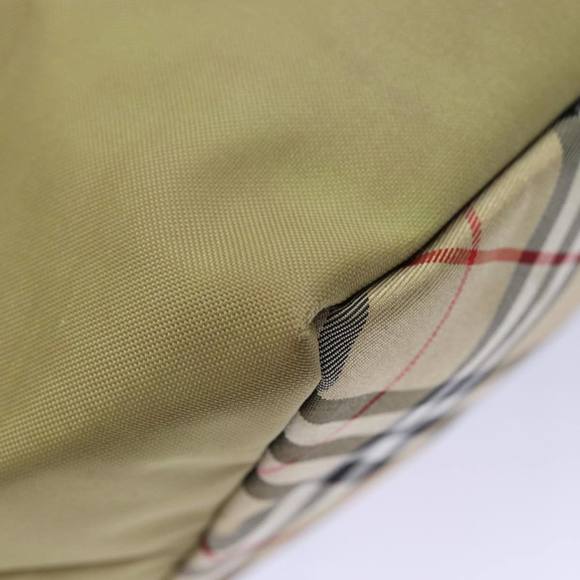 BURBERRY Nova Check Blue Label Hand Bag Nylon Beige Auth bs16350 - Picture 15 of 16